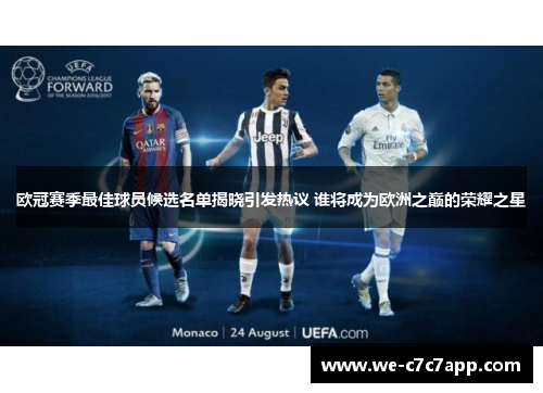 欧冠赛季最佳球员候选名单揭晓引发热议 谁将成为欧洲之巅的荣耀之星